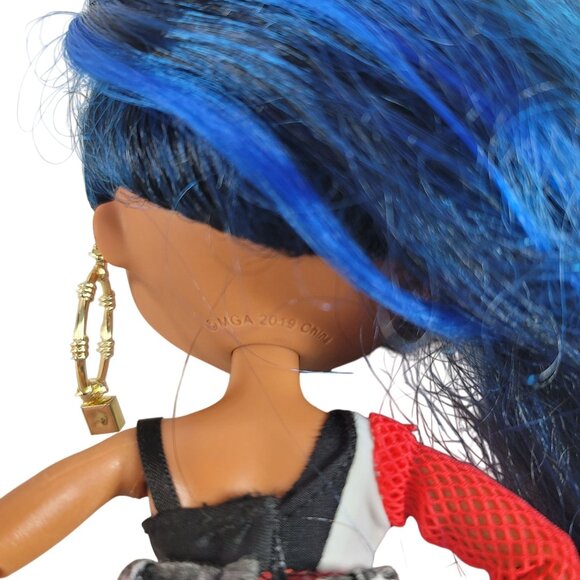 LOL Surprise OMG Downtown BB Fashion Doll 9" Long Blue Hair Pants 10 Pieces 2019 - Picture 8 of 9
